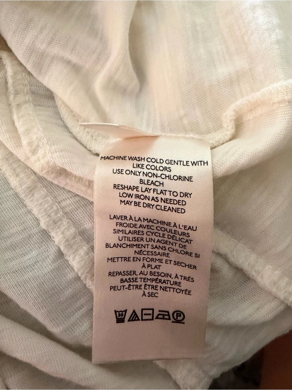 Anthropologie Women’s Ruffle V-Neck Long Sleeve Knit Top Size XXS Cream Cotton
